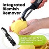 image:imageZulay Kitchen Premium Vegetable Peeler for Kitchen  Swivel Peeler with Razor Sharp Stainless Steel Blades amp Strong Ergonomic Handle  Dishwasher Safe Easy To Use with Blemish Remover  BlackJet Black