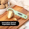 image:imageZulay Kitchen Premium Vegetable Peeler for Kitchen  Swivel Peeler with Razor Sharp Stainless Steel Blades amp Strong Ergonomic Handle  Dishwasher Safe Easy To Use with Blemish Remover  BlackMint