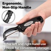 image:imageZulay Kitchen Premium Vegetable Peeler for Kitchen  Swivel Peeler with Razor Sharp Stainless Steel Blades amp Strong Ergonomic Handle  Dishwasher Safe Easy To Use with Blemish Remover  BlackJet Black
