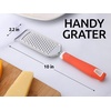 image:imageZulay Kitchen Professional Cheese Grater Stainless Steel  Durable RustProof Metal Lemon Zester Grater With Handle  Flat Handheld Shredder for Parmesan Chocolate Spices And More  OrangeOrange