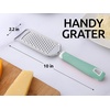 image:imageZulay Kitchen Professional Cheese Grater Stainless Steel  Durable RustProof Metal Lemon Zester Grater With Handle  Flat Handheld Shredder for Parmesan Chocolate Spices And More  OrangeMint