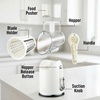 image:imageZulay Kitchen Rotary Cheese Grater 5 Blade Cheese Shredder  Manual Hand Crank Cheese Grater With Reinforced Suction amp 5 Interchangeable Drums  Easy to Use Vegetable Chopper Round Mandoline SlicerClassic  White