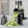 image:imageZulay Kitchen Rotary Cheese Grater 5 Blade Cheese Shredder  Manual Hand Crank Cheese Grater With Reinforced Suction amp 5 Interchangeable Drums  Easy to Use Vegetable Chopper Round Mandoline SlicerClassic  Black