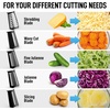 image:imageZulay Kitchen Rotary Cheese Grater 5 Blade Cheese Shredder  Manual Hand Crank Cheese Grater With Reinforced Suction amp 5 Interchangeable Drums  Easy to Use Vegetable Chopper Round Mandoline SlicerRose Gold  Black