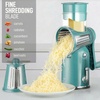 image:imageZulay Kitchen Rotary Cheese Grater 5 Blade Cheese Shredder  Manual Hand Crank Cheese Grater With Reinforced Suction amp 5 Interchangeable Drums  Easy to Use Vegetable Chopper Round Mandoline SlicerClassic  Green