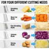 image:imageZulay Kitchen Rotary Cheese Grater 5 Blade Cheese Shredder  Manual Hand Crank Cheese Grater With Reinforced Suction amp 5 Interchangeable Drums  Easy to Use Vegetable Chopper Round Mandoline SlicerClassic  Gray