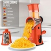 image:imageZulay Kitchen Rotary Cheese Grater 5 Blade Cheese Shredder  Manual Hand Crank Cheese Grater With Reinforced Suction amp 5 Interchangeable Drums  Easy to Use Vegetable Chopper Round Mandoline SlicerOrange  Black