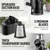 image:imageZulay Kitchen Rotary Cheese Grater 5 Blade Cheese Shredder  Manual Hand Crank Cheese Grater With Reinforced Suction amp 5 Interchangeable Drums  Easy to Use Vegetable Chopper Round Mandoline SlicerClassic  Black