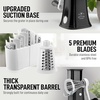 image:imageZulay Kitchen Rotary Cheese Grater 5 Blade Cheese Shredder  Manual Hand Crank Cheese Grater With Reinforced Suction amp 5 Interchangeable Drums  Easy to Use Vegetable Chopper Round Mandoline SlicerWhiteBlack