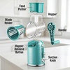 image:imageZulay Kitchen Rotary Cheese Grater 5 Blade Cheese Shredder  Manual Hand Crank Cheese Grater With Reinforced Suction amp 5 Interchangeable Drums  Easy to Use Vegetable Chopper Round Mandoline SlicerClassic  Green