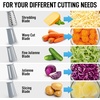 image:imageZulay Kitchen Rotary Cheese Grater 5 Blade Cheese Shredder  Manual Hand Crank Cheese Grater With Reinforced Suction amp 5 Interchangeable Drums  Easy to Use Vegetable Chopper Round Mandoline SlicerGray  White