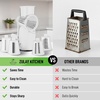 image:imageZulay Kitchen Rotary Cheese Grater 5 Blade Cheese Shredder  Manual Hand Crank Cheese Grater With Reinforced Suction amp 5 Interchangeable Drums  Easy to Use Vegetable Chopper Round Mandoline SlicerClassic  White