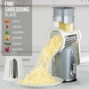 image:imageZulay Kitchen Rotary Cheese Grater 5 Blade Cheese Shredder  Manual Hand Crank Cheese Grater With Reinforced Suction amp 5 Interchangeable Drums  Easy to Use Vegetable Chopper Round Mandoline SlicerClassic  Gray