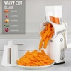 image:imageZulay Kitchen Rotary Cheese Grater 5 Blade Cheese Shredder  Manual Hand Crank Cheese Grater With Reinforced Suction amp 5 Interchangeable Drums  Easy to Use Vegetable Chopper Round Mandoline SlicerClassic  White
