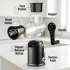 image:imageZulay Kitchen Rotary Cheese Grater 5 Blade Cheese Shredder  Manual Hand Crank Cheese Grater With Reinforced Suction amp 5 Interchangeable Drums  Easy to Use Vegetable Chopper Round Mandoline SlicerClassic  Black