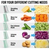 image:imageZulay Kitchen Rotary Cheese Grater 5 Blade Cheese Shredder  Manual Hand Crank Cheese Grater With Reinforced Suction amp 5 Interchangeable Drums  Easy to Use Vegetable Chopper Round Mandoline SlicerSeafoam