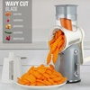 image:imageZulay Kitchen Rotary Cheese Grater 5 Blade Cheese Shredder  Manual Hand Crank Cheese Grater With Reinforced Suction amp 5 Interchangeable Drums  Easy to Use Vegetable Chopper Round Mandoline SlicerClassic  Gray