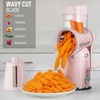 image:imageZulay Kitchen Rotary Cheese Grater 5 Blade Cheese Shredder  Manual Hand Crank Cheese Grater With Reinforced Suction amp 5 Interchangeable Drums  Easy to Use Vegetable Chopper Round Mandoline SlicerClassic  Pink