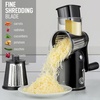 image:imageZulay Kitchen Rotary Cheese Grater 5 Blade Cheese Shredder  Manual Hand Crank Cheese Grater With Reinforced Suction amp 5 Interchangeable Drums  Easy to Use Vegetable Chopper Round Mandoline SlicerClassic  Black