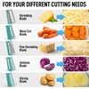 image:imageZulay Kitchen Rotary Cheese Grater 5 Blade Cheese Shredder  Manual Hand Crank Cheese Grater With Reinforced Suction amp 5 Interchangeable Drums  Easy to Use Vegetable Chopper Round Mandoline SlicerClassic  Green