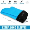 image:imageZulay Kitchen Silicone Oven Mitts  Textured Non Slip Grip Oven Mitts Heat Resistant  Extra Long Protective Oven Gloves are Perfect for Baking Grilling BBQ and Cooking  Set of 2 Light BlueLight Blue