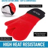 image:imageZulay Kitchen Silicone Oven Mitts  Textured Non Slip Grip Oven Mitts Heat Resistant  Extra Long Protective Oven Gloves are Perfect for Baking Grilling BBQ and Cooking  Set of 2 Light BlueRed