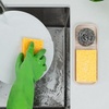 image:imageZulay Kitchen Small Silicone Sponge Holder 49x33  SpaceSaving Sink Organizer Tray for Sponge Soap Brush amp More  Compact NonSlip Dish for Kitchen amp Bathroom BlackIvory Medium