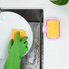 image:imageZulay Kitchen Small Silicone Sponge Holder 49x33  SpaceSaving Sink Organizer Tray for Sponge Soap Brush amp More  Compact NonSlip Dish for Kitchen amp Bathroom BlackLavender Small