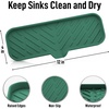 image:imageZulay Kitchen Small Silicone Sponge Holder 49x33  SpaceSaving Sink Organizer Tray for Sponge Soap Brush amp More  Compact NonSlip Dish for Kitchen amp Bathroom BlackPine Green Large