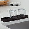 image:imageZulay Kitchen Small Silicone Sponge Holder 49x33  SpaceSaving Sink Organizer Tray for Sponge Soap Brush amp More  Compact NonSlip Dish for Kitchen amp Bathroom BlackChocolate Large