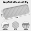 image:imageZulay Kitchen Small Silicone Sponge Holder 49x33  SpaceSaving Sink Organizer Tray for Sponge Soap Brush amp More  Compact NonSlip Dish for Kitchen amp Bathroom BlackWhite Medium