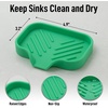 image:imageZulay Kitchen Small Silicone Sponge Holder 49x33  SpaceSaving Sink Organizer Tray for Sponge Soap Brush amp More  Compact NonSlip Dish for Kitchen amp Bathroom BlackCarnival Glass Small