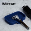 image:imageZulay Kitchen Small Silicone Sponge Holder 49x33  SpaceSaving Sink Organizer Tray for Sponge Soap Brush amp More  Compact NonSlip Dish for Kitchen amp Bathroom BlackDark Blue Small