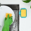 image:imageZulay Kitchen Small Silicone Sponge Holder 49x33  SpaceSaving Sink Organizer Tray for Sponge Soap Brush amp More  Compact NonSlip Dish for Kitchen amp Bathroom BlackAqua Sky Small