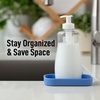 image:imageZulay Kitchen Small Silicone Sponge Holder 49x33  SpaceSaving Sink Organizer Tray for Sponge Soap Brush amp More  Compact NonSlip Dish for Kitchen amp Bathroom BlackProvence Blue Small