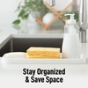 image:imageZulay Kitchen Small Silicone Sponge Holder 49x33  SpaceSaving Sink Organizer Tray for Sponge Soap Brush amp More  Compact NonSlip Dish for Kitchen amp Bathroom BlackWhite Large