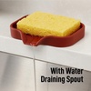 image:imageZulay Kitchen Small Silicone Sponge Holder 49x33  SpaceSaving Sink Organizer Tray for Sponge Soap Brush amp More  Compact NonSlip Dish for Kitchen amp Bathroom BlackCanyon Rose Small