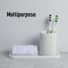 image:imageZulay Kitchen Small Silicone Sponge Holder 49x33  SpaceSaving Sink Organizer Tray for Sponge Soap Brush amp More  Compact NonSlip Dish for Kitchen amp Bathroom BlackWhite Medium