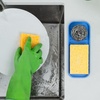 image:imageZulay Kitchen Small Silicone Sponge Holder 49x33  SpaceSaving Sink Organizer Tray for Sponge Soap Brush amp More  Compact NonSlip Dish for Kitchen amp Bathroom BlackProvence Blue Medium
