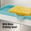 image:imageZulay Kitchen Small Silicone Sponge Holder 49x33  SpaceSaving Sink Organizer Tray for Sponge Soap Brush amp More  Compact NonSlip Dish for Kitchen amp Bathroom BlackAqua Sky Large