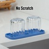 image:imageZulay Kitchen Small Silicone Sponge Holder 49x33  SpaceSaving Sink Organizer Tray for Sponge Soap Brush amp More  Compact NonSlip Dish for Kitchen amp Bathroom BlackProvence Blue Medium