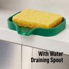 image:imageZulay Kitchen Small Silicone Sponge Holder 49x33  SpaceSaving Sink Organizer Tray for Sponge Soap Brush amp More  Compact NonSlip Dish for Kitchen amp Bathroom BlackPine Green Small
