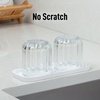image:imageZulay Kitchen Small Silicone Sponge Holder 49x33  SpaceSaving Sink Organizer Tray for Sponge Soap Brush amp More  Compact NonSlip Dish for Kitchen amp Bathroom BlackWhite Medium