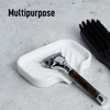 image:imageZulay Kitchen Small Silicone Sponge Holder 49x33  SpaceSaving Sink Organizer Tray for Sponge Soap Brush amp More  Compact NonSlip Dish for Kitchen amp Bathroom BlackWhite Small