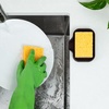 image:imageZulay Kitchen Small Silicone Sponge Holder 49x33  SpaceSaving Sink Organizer Tray for Sponge Soap Brush amp More  Compact NonSlip Dish for Kitchen amp Bathroom BlackChocolate Small