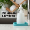image:imageZulay Kitchen Small Silicone Sponge Holder 49x33  SpaceSaving Sink Organizer Tray for Sponge Soap Brush amp More  Compact NonSlip Dish for Kitchen amp Bathroom BlackAqua Sky Small