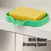 image:imageZulay Kitchen Small Silicone Sponge Holder 49x33  SpaceSaving Sink Organizer Tray for Sponge Soap Brush amp More  Compact NonSlip Dish for Kitchen amp Bathroom BlackCarnival Glass Small