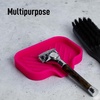 image:imageZulay Kitchen Small Silicone Sponge Holder 49x33  SpaceSaving Sink Organizer Tray for Sponge Soap Brush amp More  Compact NonSlip Dish for Kitchen amp Bathroom BlackDragon Fruit Small