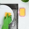 image:imageZulay Kitchen Small Silicone Sponge Holder 49x33  SpaceSaving Sink Organizer Tray for Sponge Soap Brush amp More  Compact NonSlip Dish for Kitchen amp Bathroom BlackPink Small