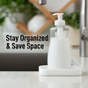 image:imageZulay Kitchen Small Silicone Sponge Holder 49x33  SpaceSaving Sink Organizer Tray for Sponge Soap Brush amp More  Compact NonSlip Dish for Kitchen amp Bathroom BlackWhite Small